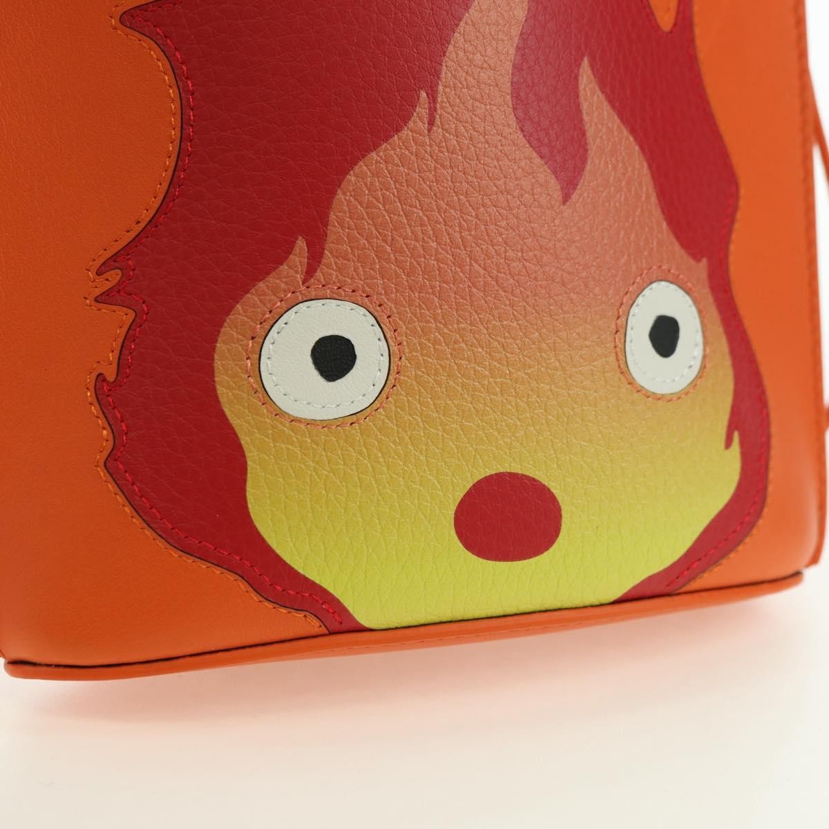 LOEWE × Ghibli Howl’s Moving Castle Pebble Dice Pocket Calcifer Auth 167251SM