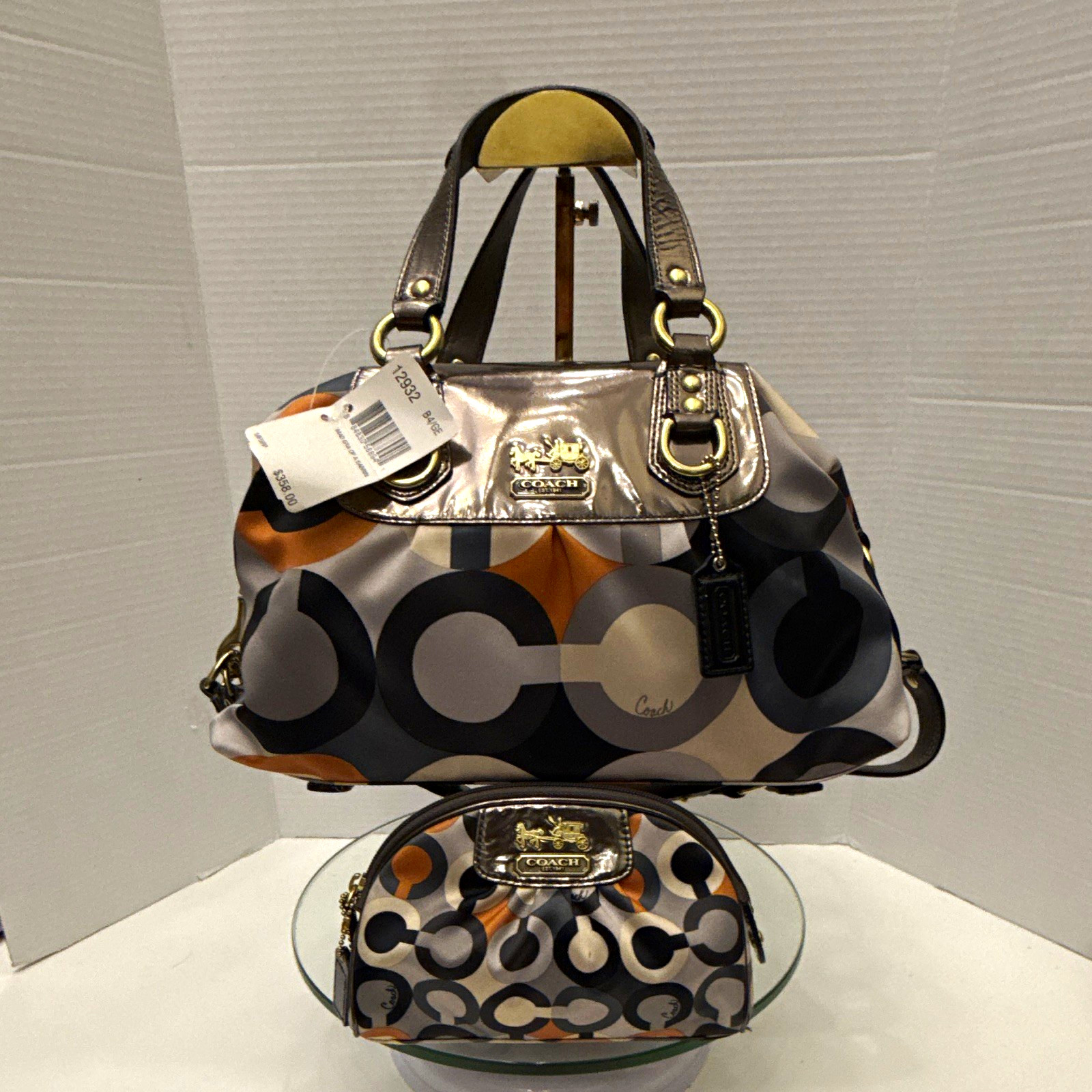 Coach Madison Graphic Op Art Sabrina Satchel Set