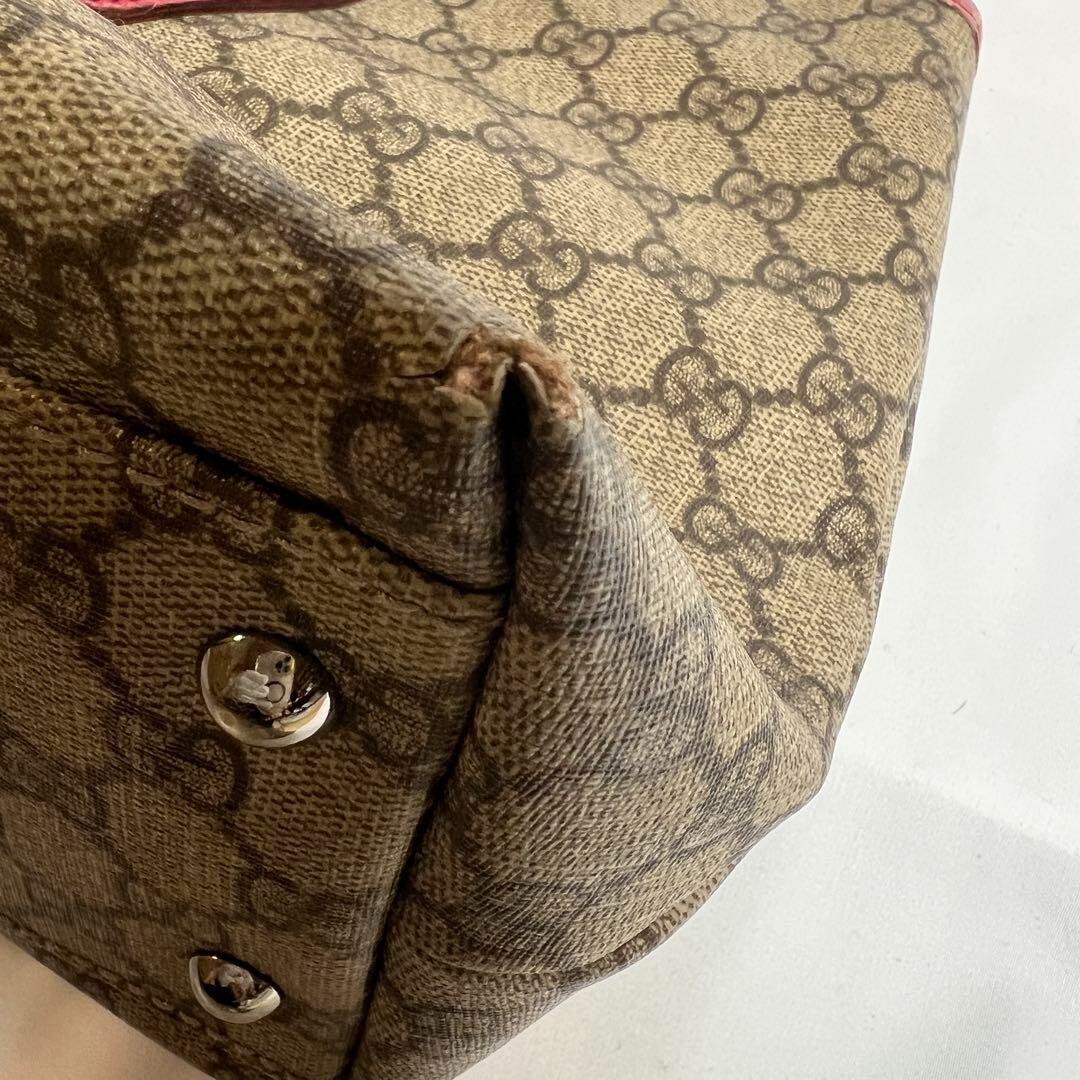 Gucci GG Supreme Tote Bag 114595 Women’s Leather Coated Canvas Used 37x23x15cm