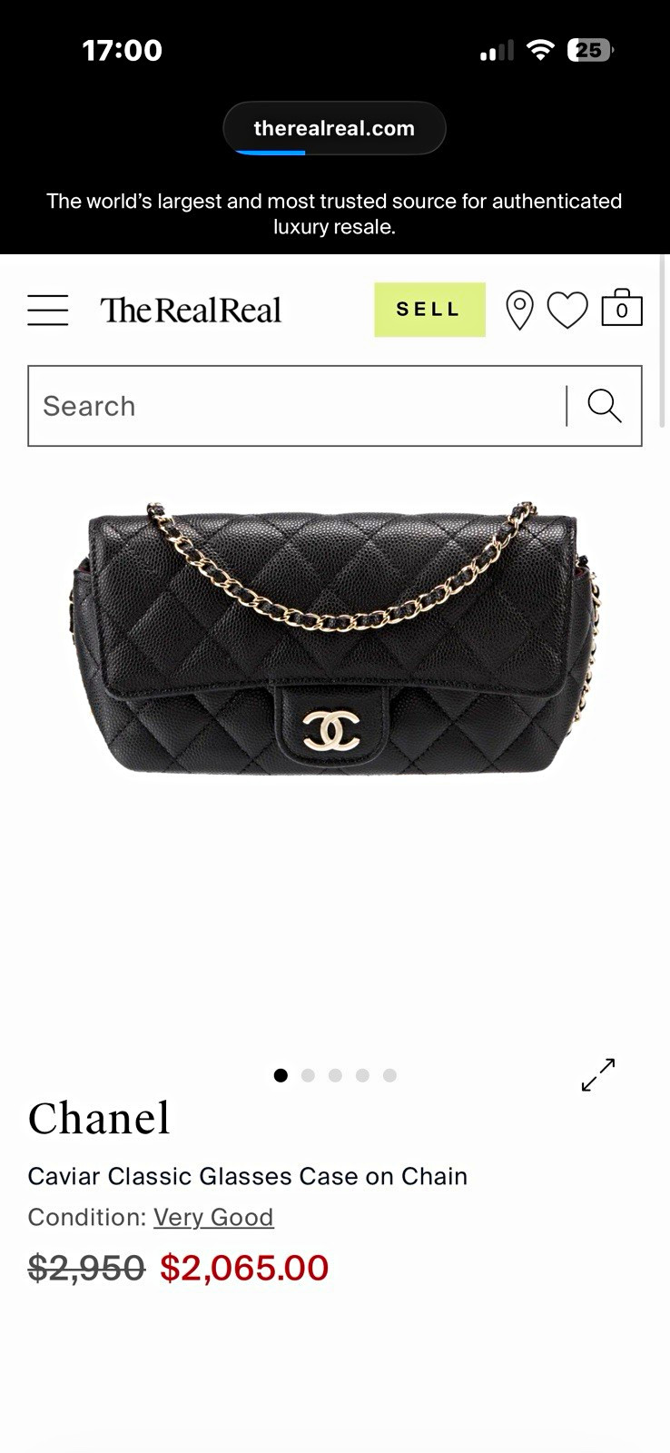 CHANEL Classic Quilted Black crossbody on Chain, Gold Hardware, Box