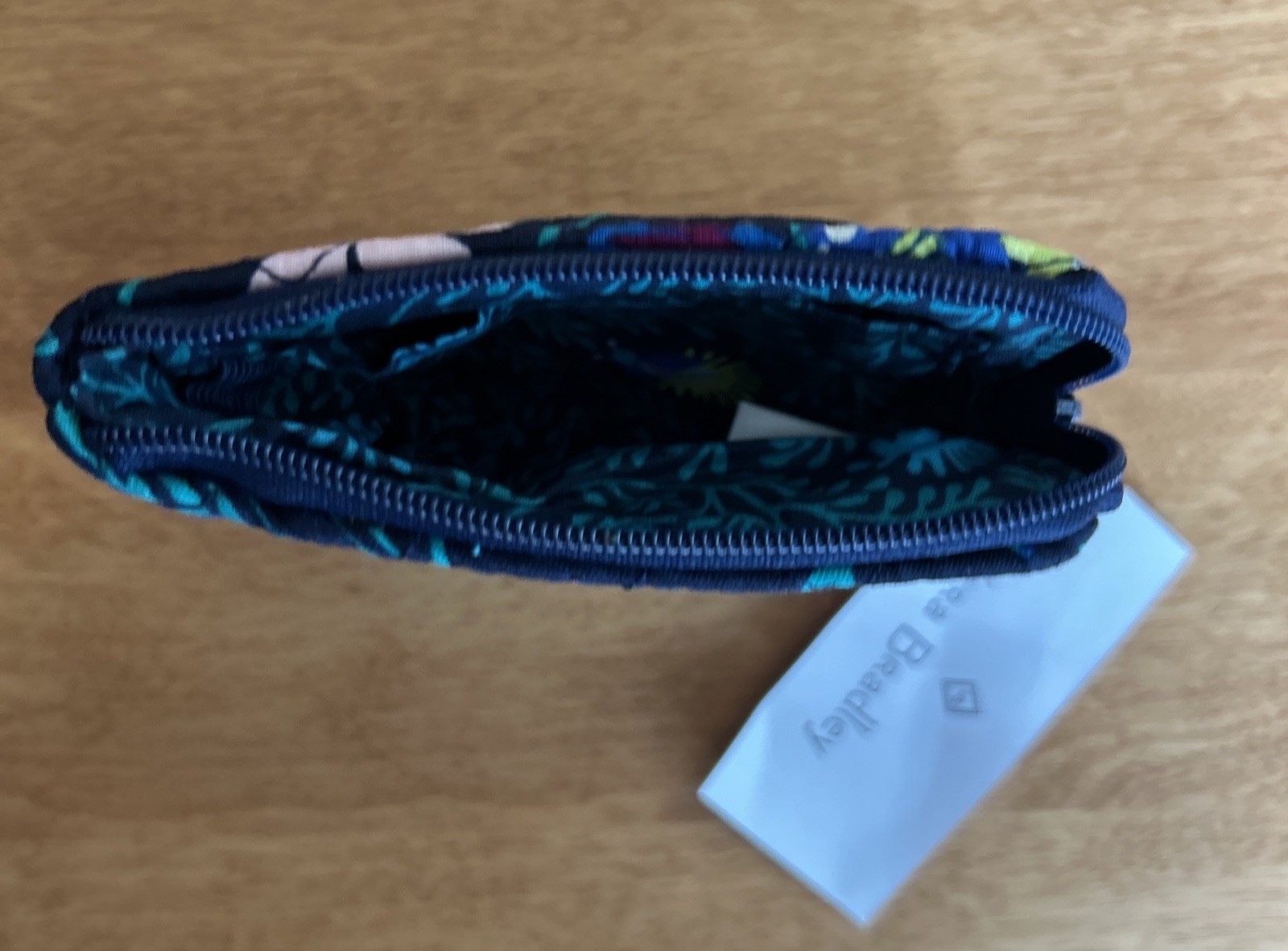 Vera Bradley Iconic Coin Purse Soft Cotton in Moonlight Garden 23271-N13 NWT