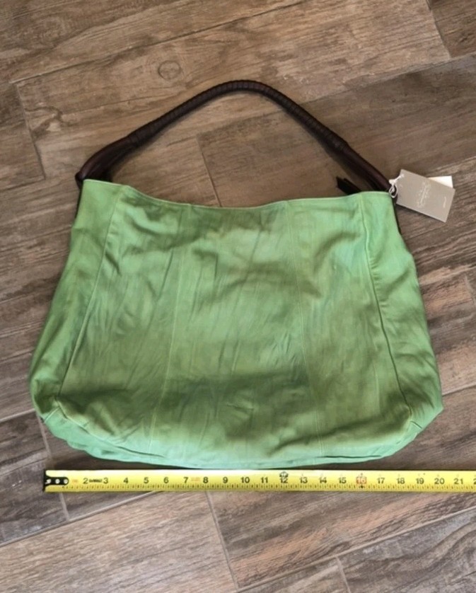 Anthro Christopher Kon Slouchy Leather Hobo Shoulder Bag, Zipper Closure