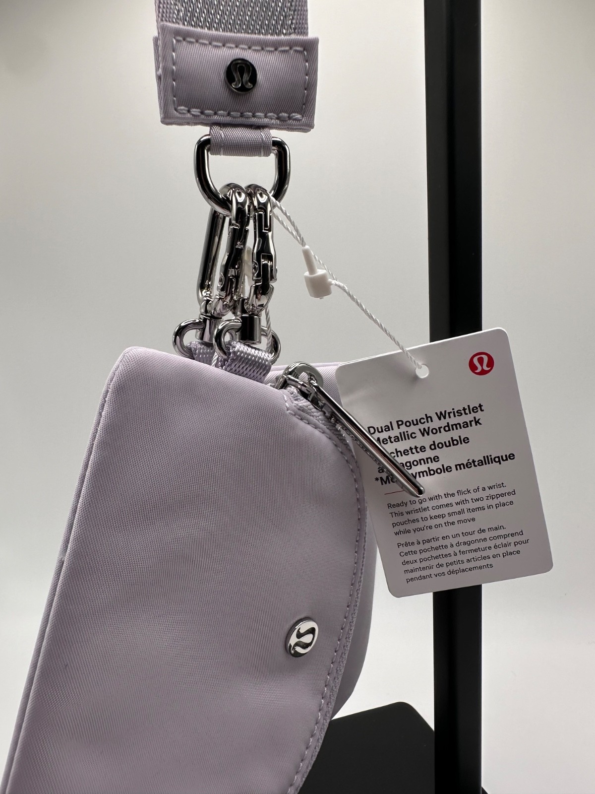 Lululemon Dual Pouch Wristlet (Faint Lavender/Metallic Wordmark) *SOLD OUT -0084
