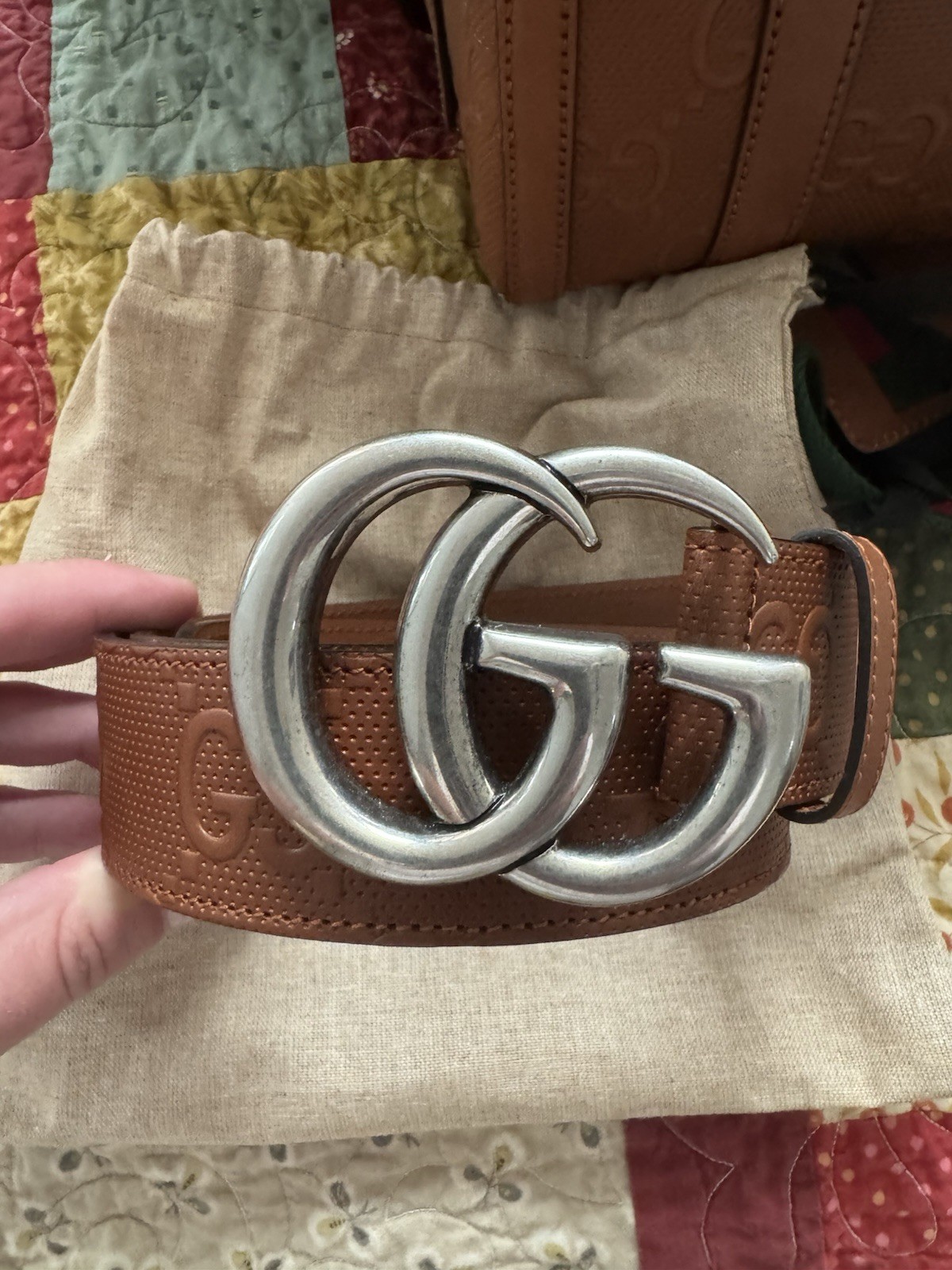 Authentic Gucci GG Leather Collection (Complete Matching Set)