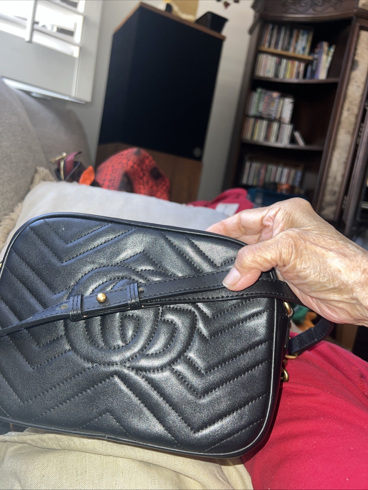 Gucci Marmont Crossbody Small Black Leather