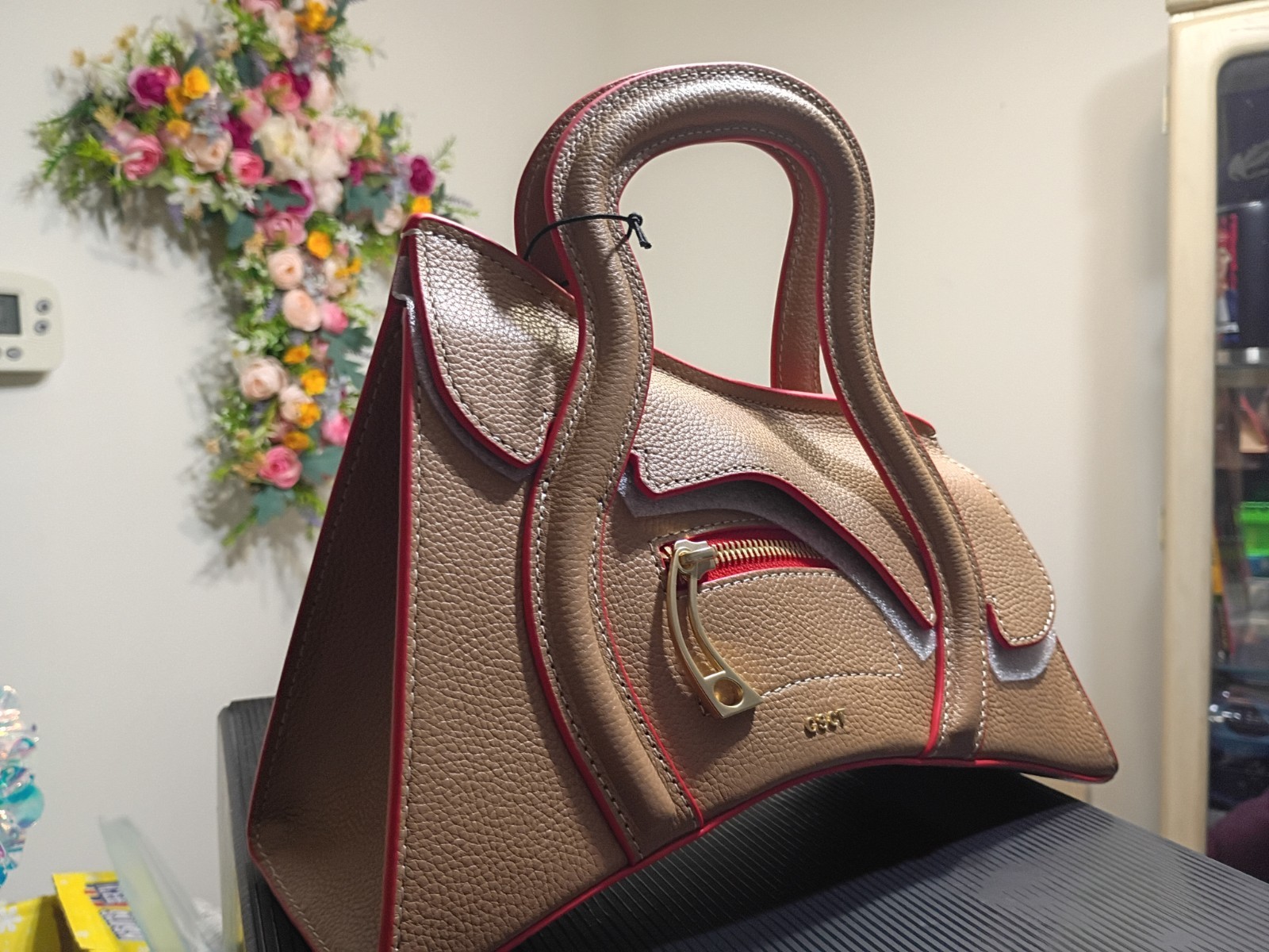 UNRELEASED MSCHF GSCT Maroon Handbag w/ Original Dust Bag