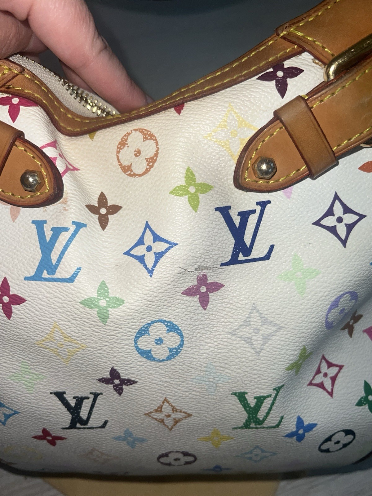 Louis Vuitton Greta Satchel Multicolor Monogram Canvas