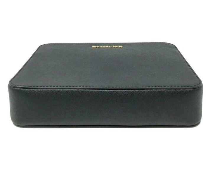 MICHAEL KORS JET SET ITEM EAST WEST SHOULDER CROSSBODY BAG BLACK/GOLD
