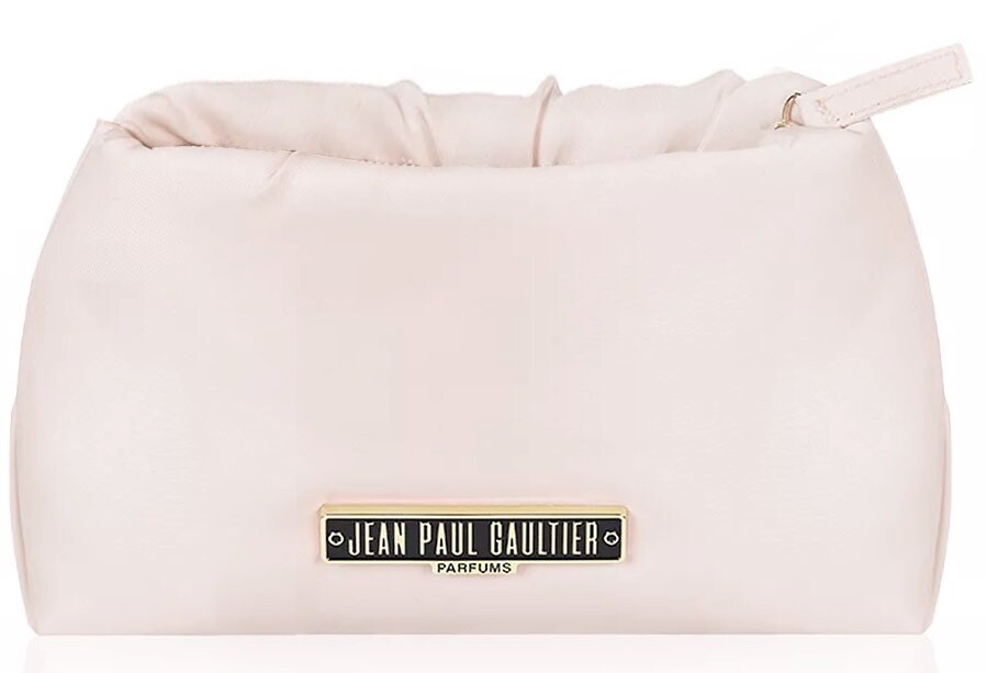Jean Paul Gaultier Parfums Makeup Pouch light peach pink Cosmetic travel Bag New