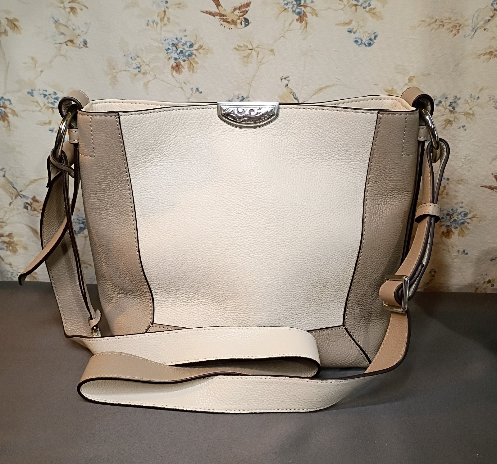 BRIGHTON KYLIE CITY BLOCK COLLECTION BEECHWOOD COLOR BLOCK CROSSBODY