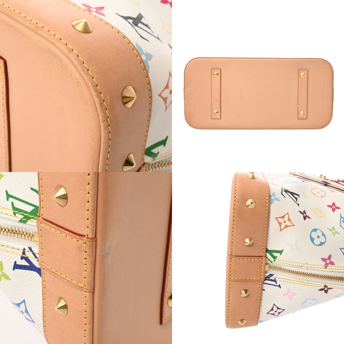 Louis Vuitton Alma GM M40441 Handbag Monogram Multicolor White #WB1570