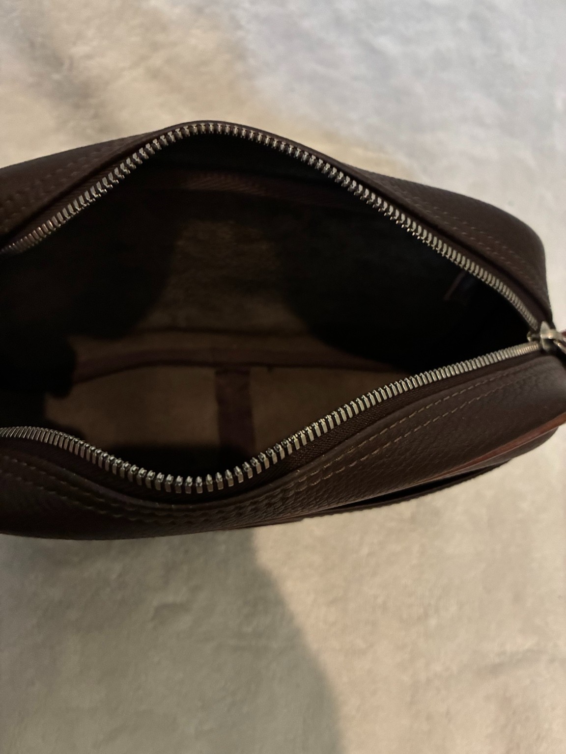 Vintage Dooney & Bourke AWL Small Zip Top Crossbody Brown USA NWT P104 EX