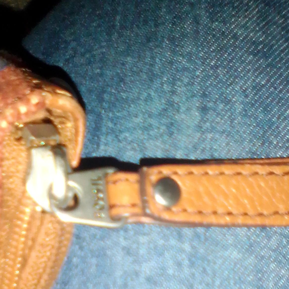 Fossil Multicolor Striped Crossbody Bag Zip Closure Adjustable Strap Silver