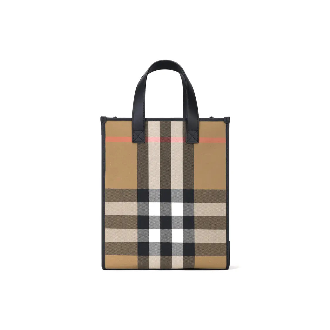 Burberry House Toggle Closure Canvas Shoulder Bag Unisex 10.2×4.3×12.2 in