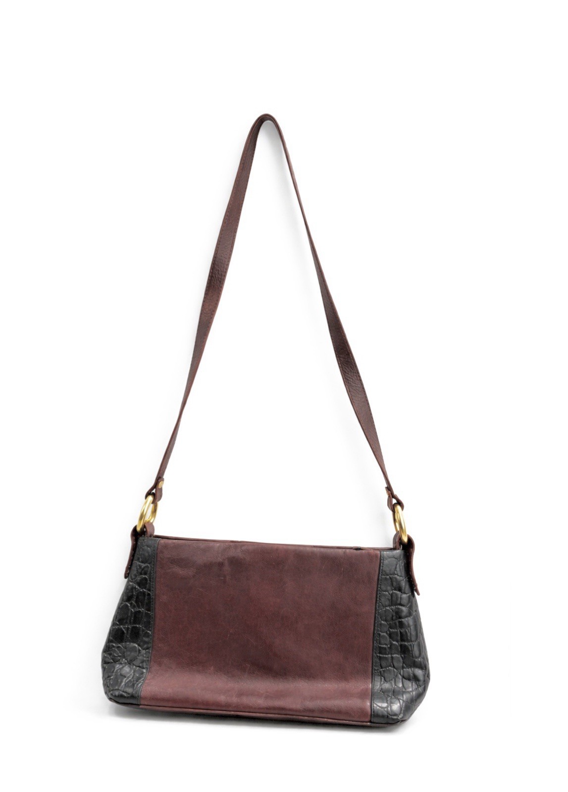 Vintage Due Fratelli Genuine Leather Shoulder Bag Made in Canada