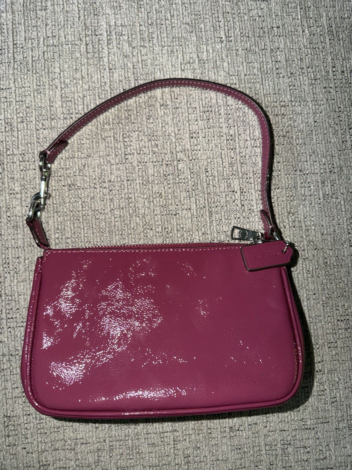 NWT Coach CW408 Nolita 19 Crinkle Patent Leather Wristlet