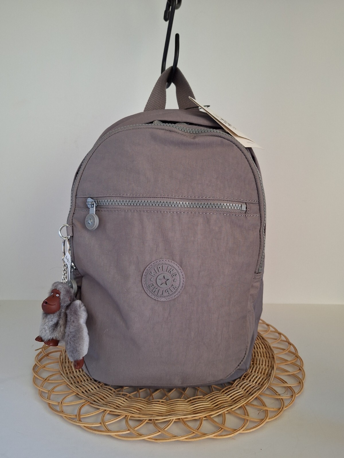 NWT Kipling Challenger Backpack, Cool Gray Tonal