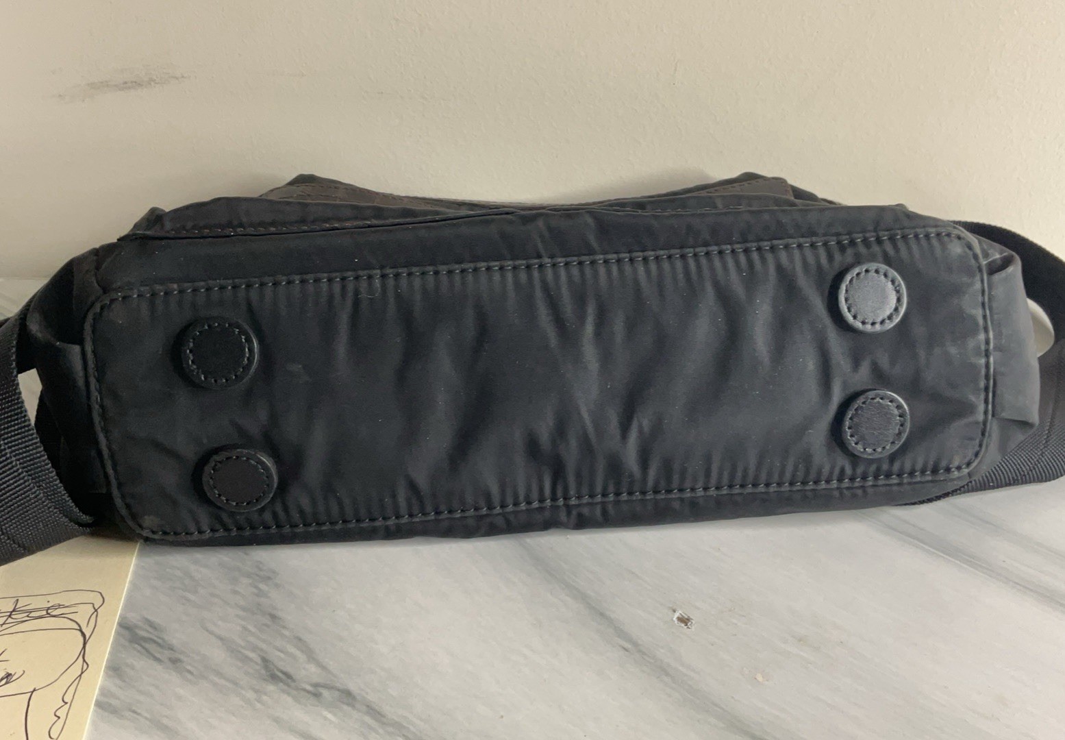 Brighton Black Crossbody Bag w/ Adjustable Strap, Zip, Pockets