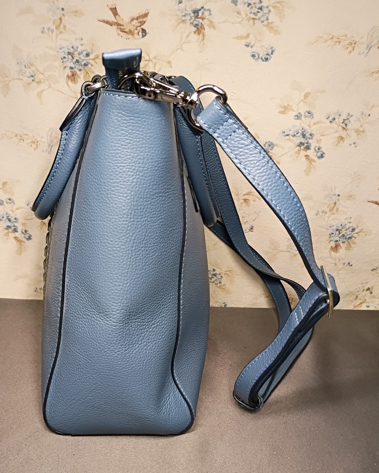 BRIGHTON DANIELA ANDALUSIA COLLECTION FRONT HAND WEAVED CROSSBODY TOTE MRP$485