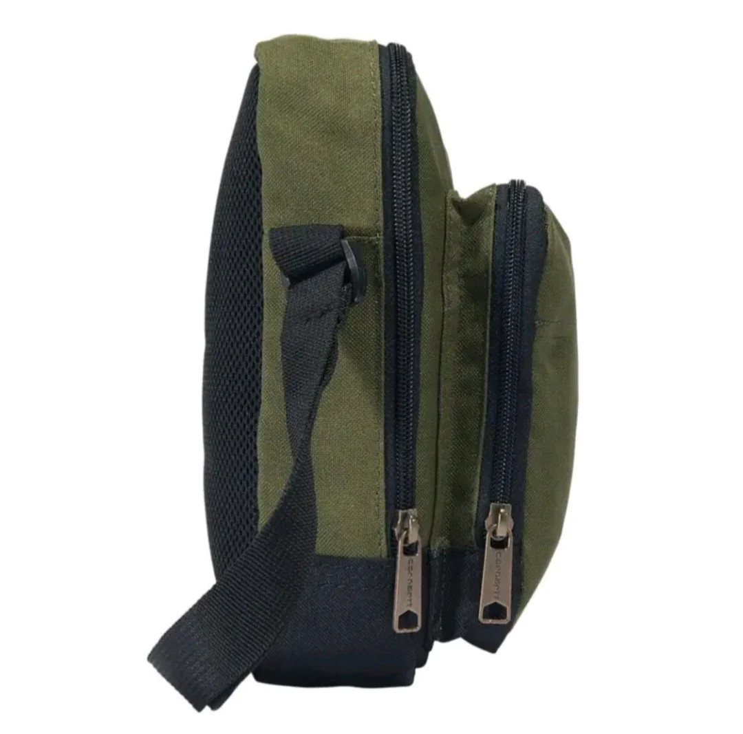 CARHARTT Basil Green RAIN DEFENDER Canvas CROSSBODY Zip BAG PURSE NEW