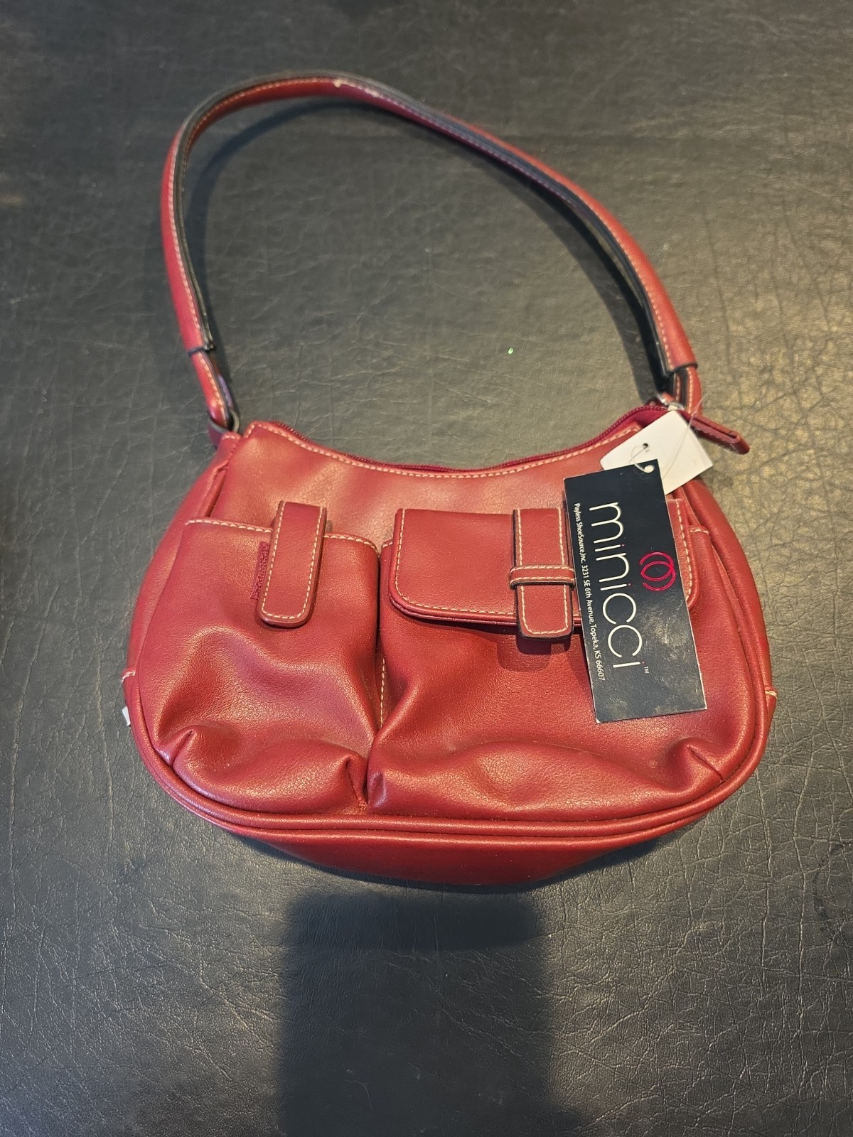 minicci Shoulder Bag BURGUNDY NWT