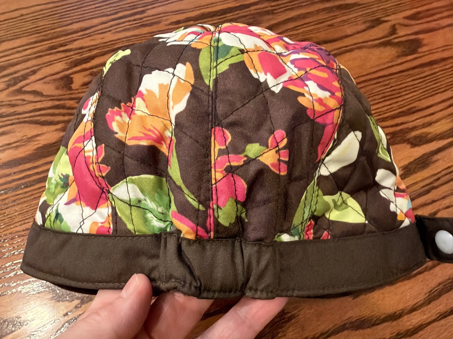 Vera Bradley English Rose News Girl Hat One Size Fits Most Fleece Lined