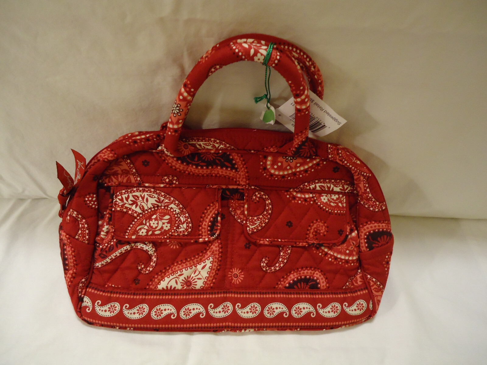 VERA BRADLEY MESA RED LOLA HAND BAG – NWT
