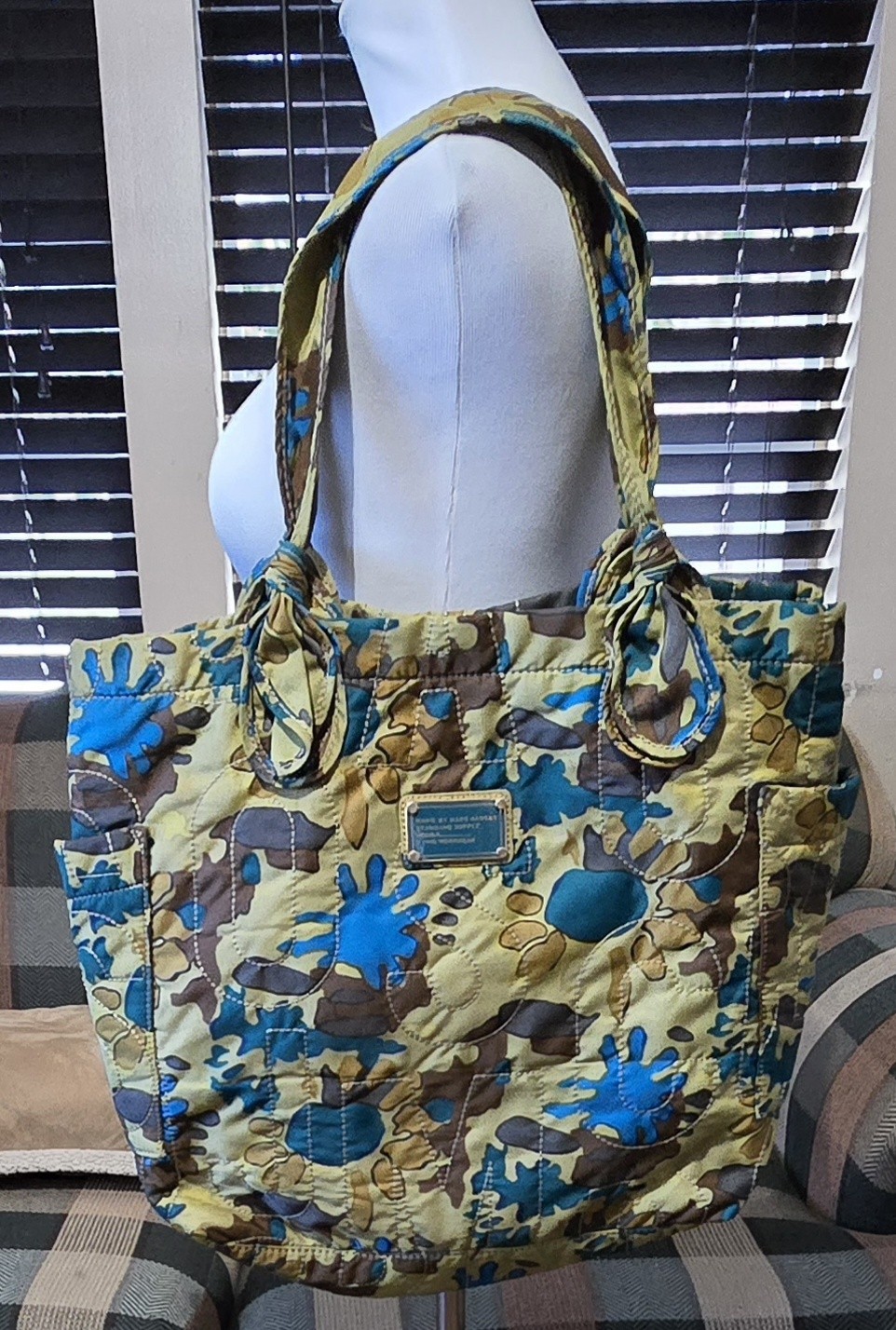 Marc By Marc Jacobs Nylon Tote Quilted Bag Standard Supply Workwear Camo Paint