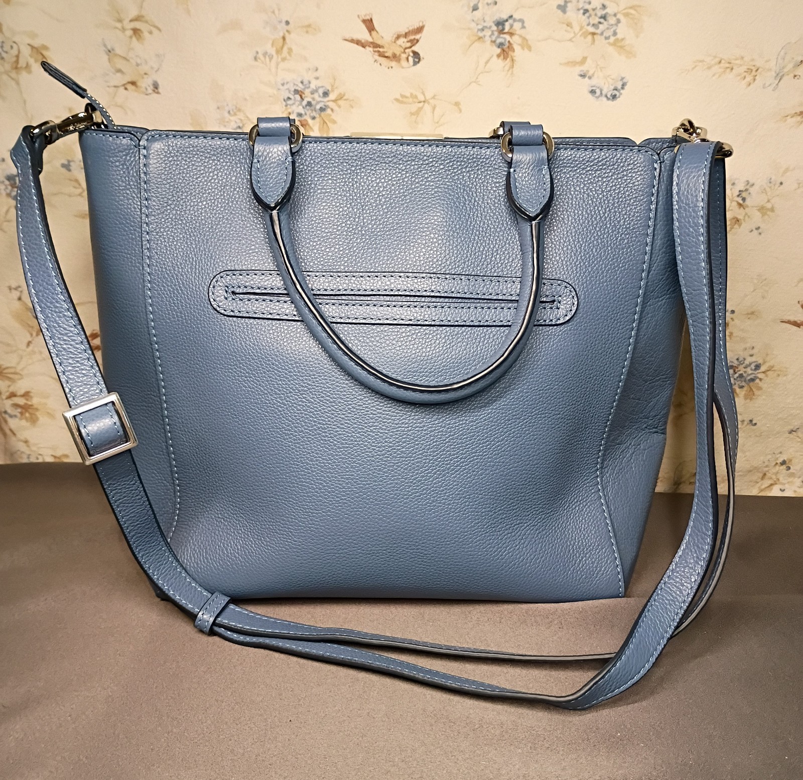 BRIGHTON DANIELA ANDALUSIA COLLECTION FRONT HAND WEAVED CROSSBODY TOTE MRP$485