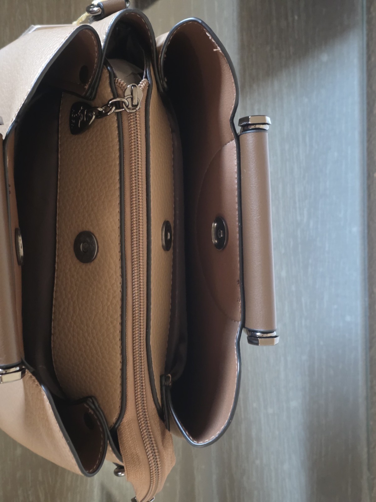 Premium Luxury Multi-Layer Satchel Bag with Braided Handle & Crossbody Strap