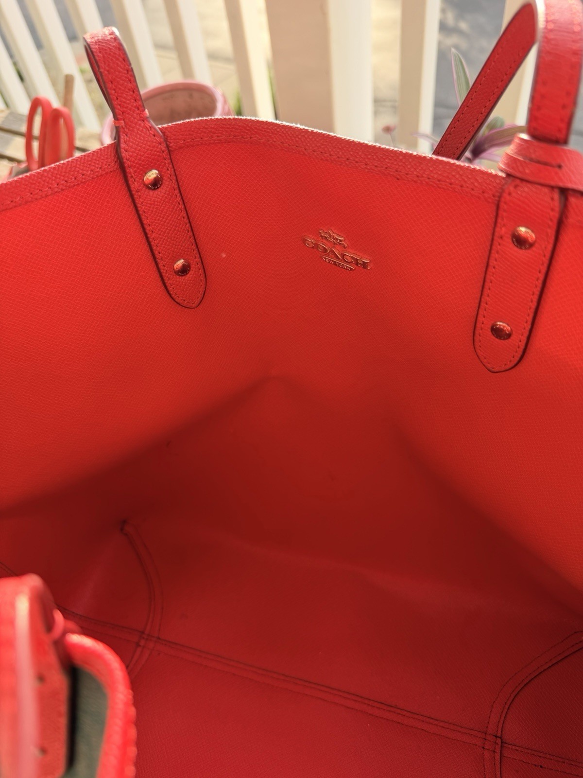 Coach City Tote in Signature Canvas with Matching Storypatch Zip Pouch
