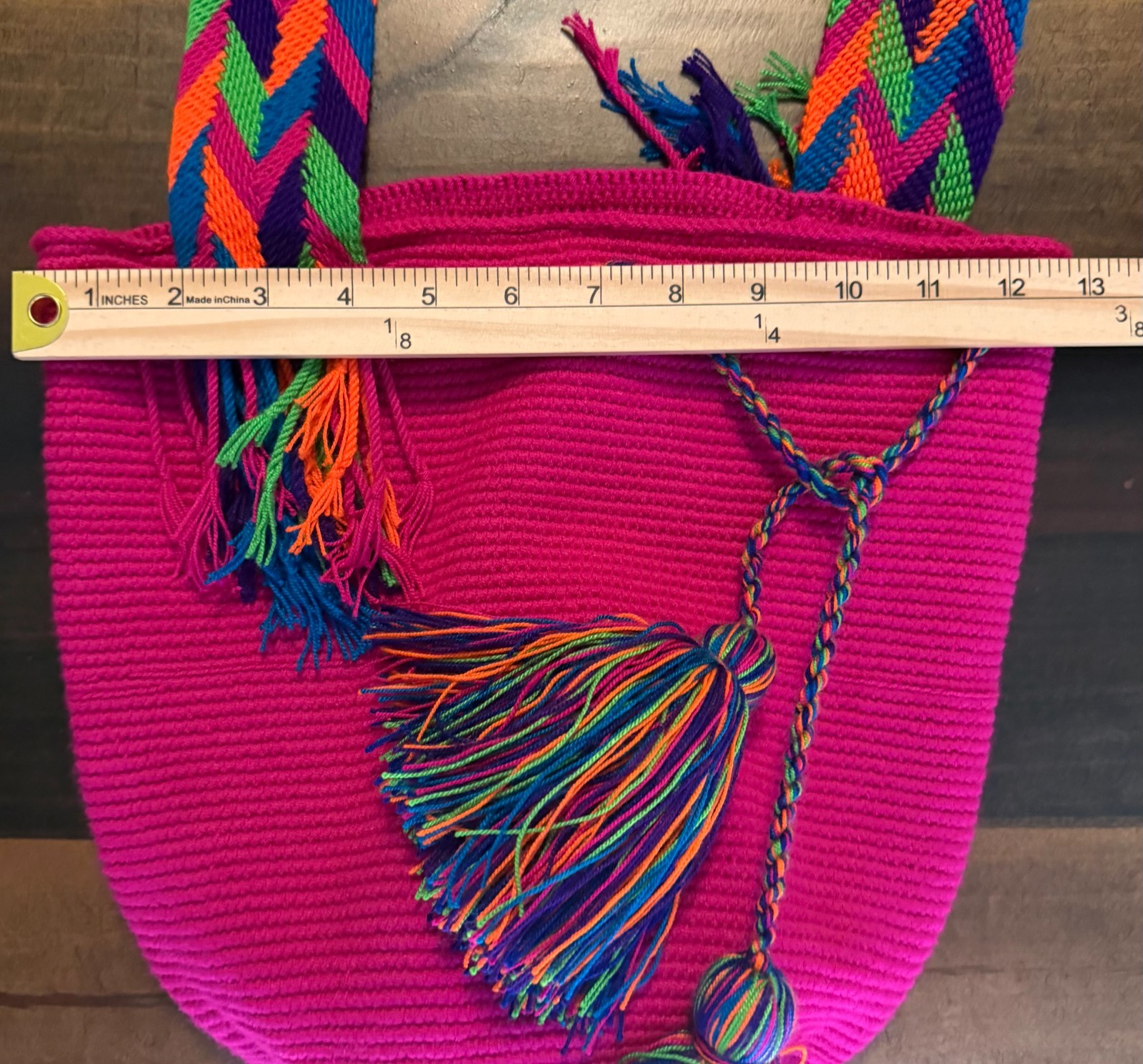 Wayuu Mochila Bag Bohemian Ethnic Handmade Colombian Woven Crossbody Purse