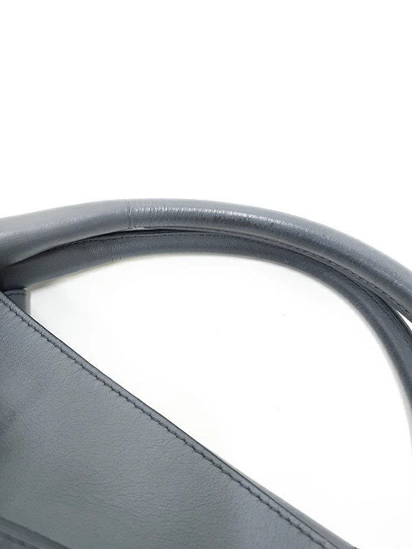 Celine Big Bag Small 189313 Leather Gray Shoulder Bag Women’s #TB2123