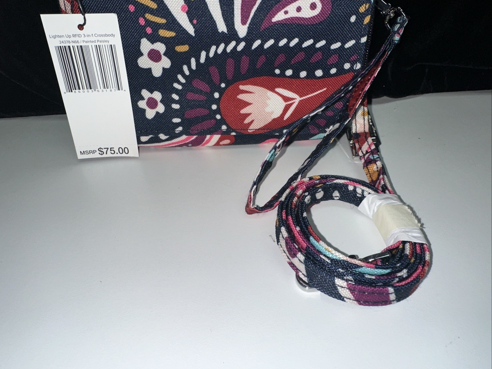 NWT Vera Bradley Bag Purse Wallet RFID 3-in-1 Crossbody – Painted Paisley Print
