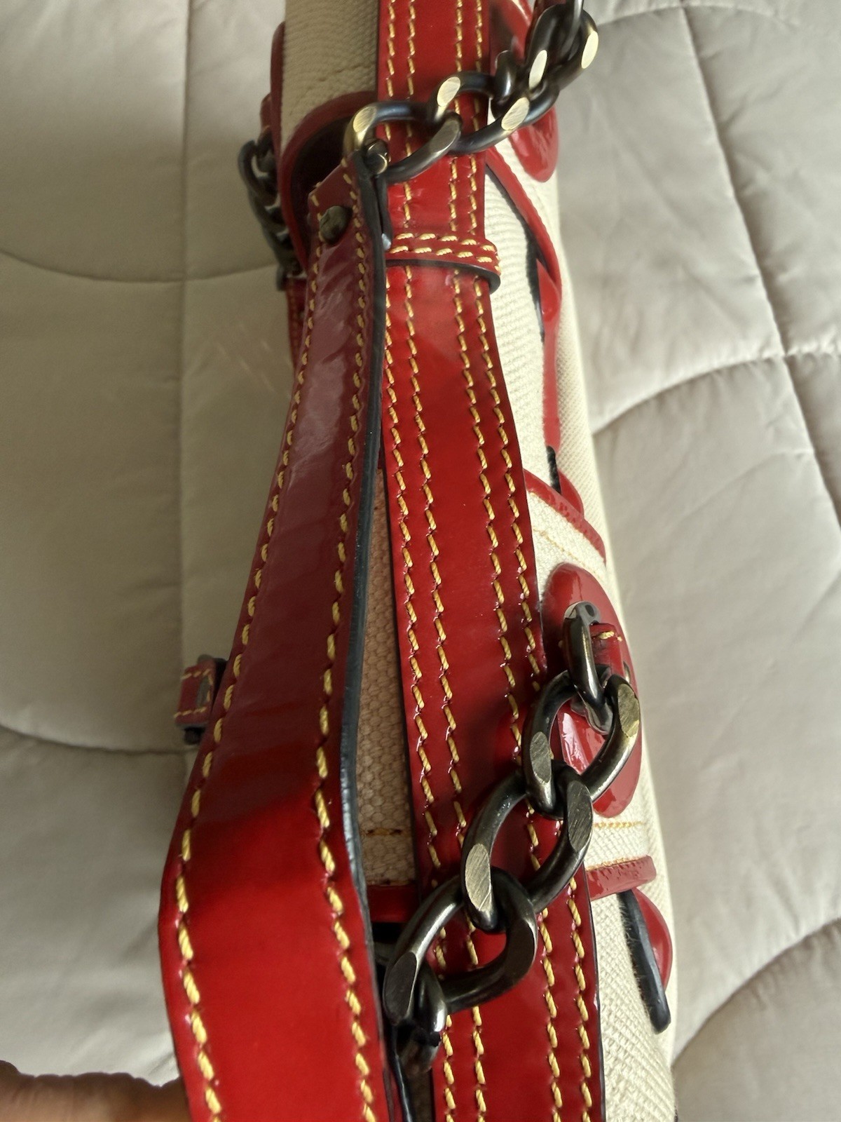 Vintage Fendi Red Shoulder Bag