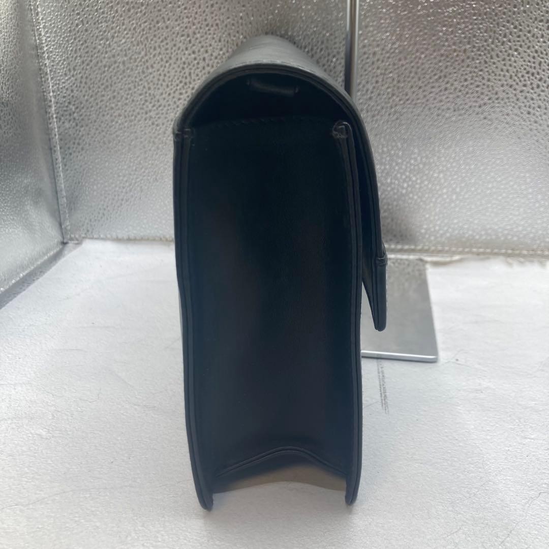 Dunhill Oxford Dial Lock Clutch Bag Black Japan Pre-Owned 0610327