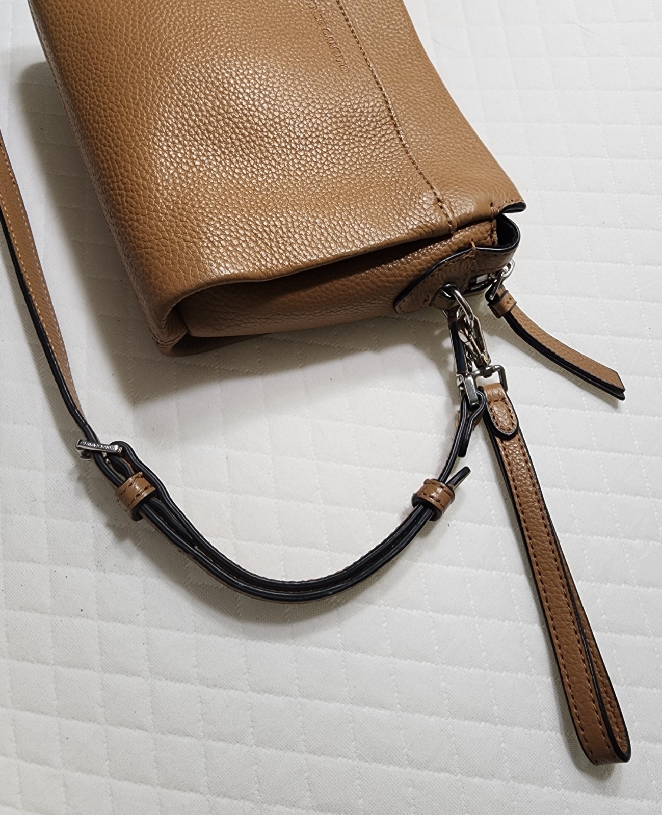 Vince Camuto Bry Pebbled Leather Small Crossbody Bag & Wristlet
