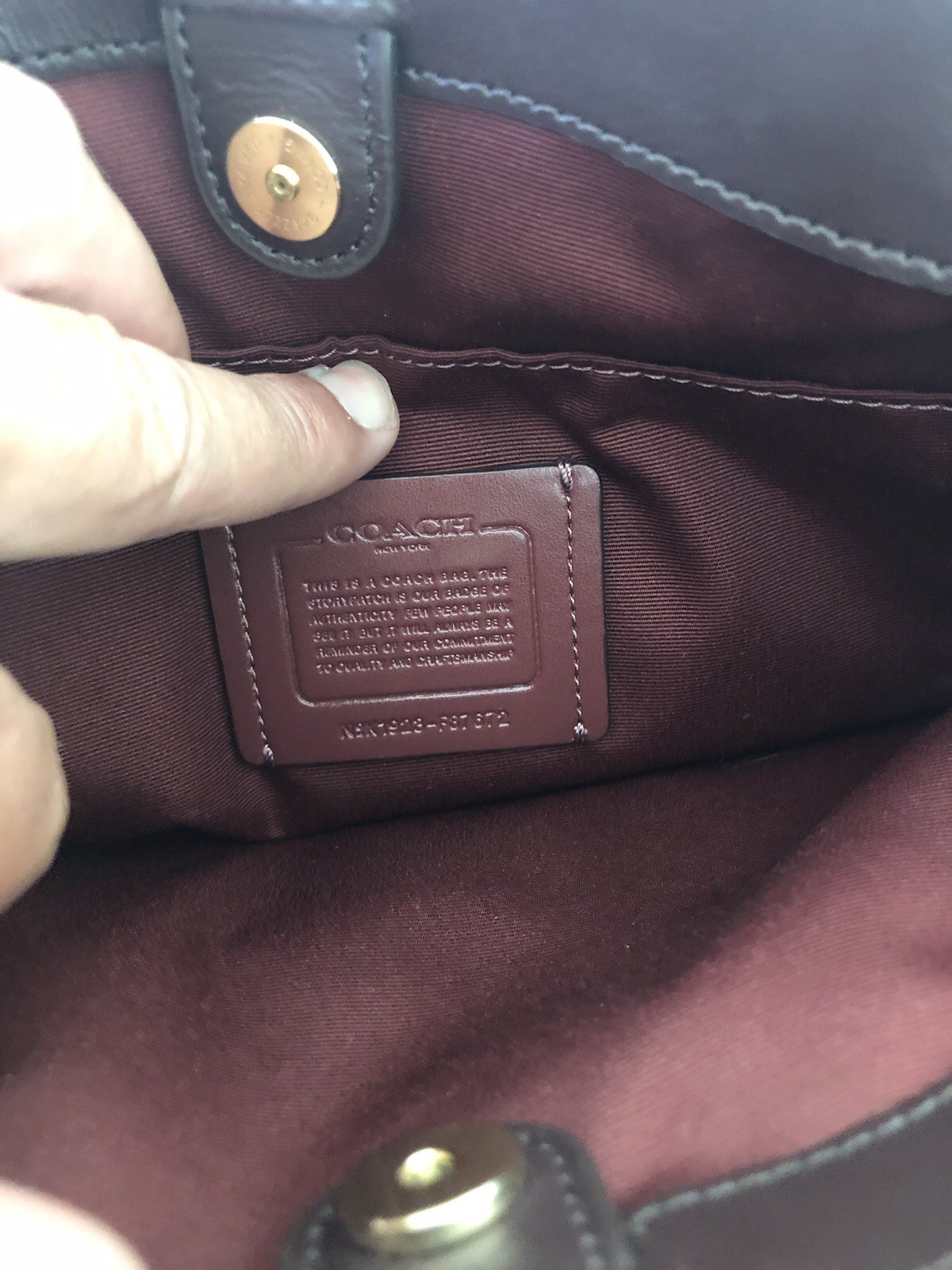 Coach Mini Sage Carryall Satchel Crossbody Bag Brown/Red Signature Canvas F87672