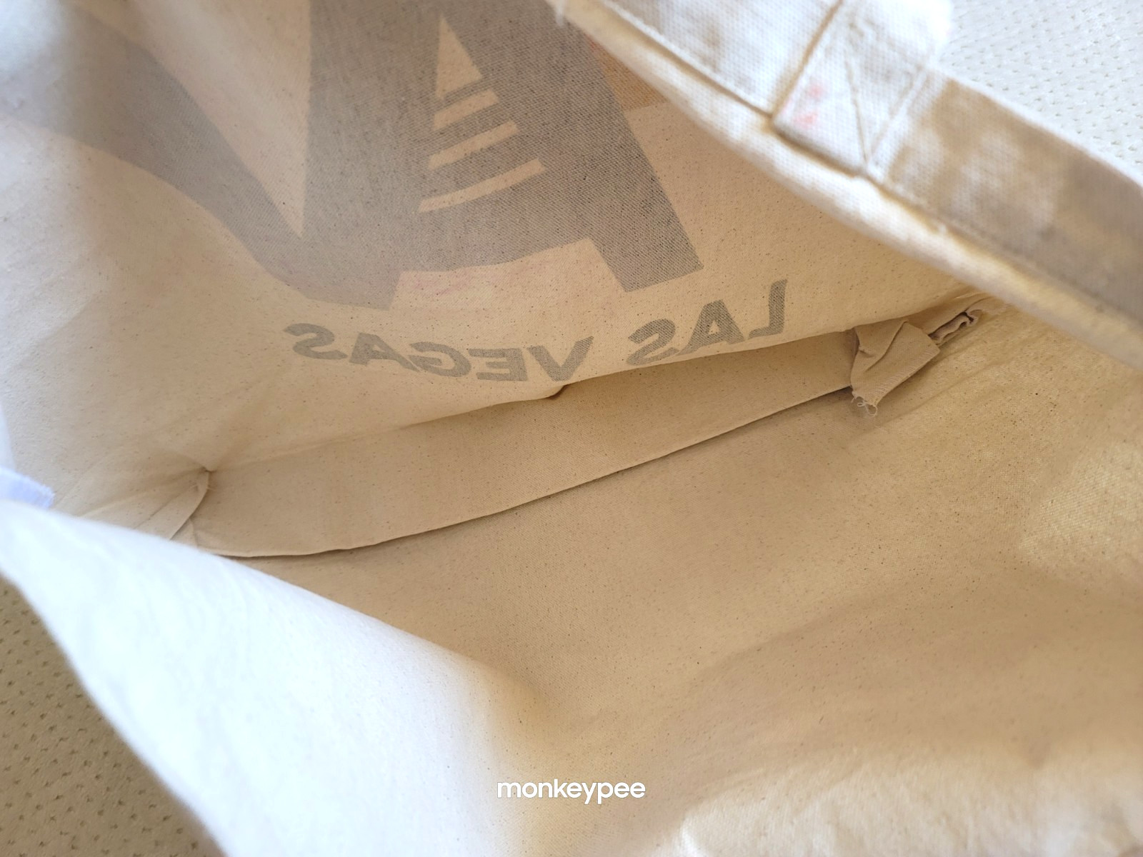 NWOT Aviator Nation Logo Las Vegas 22.5″ Canvas Tote Bag