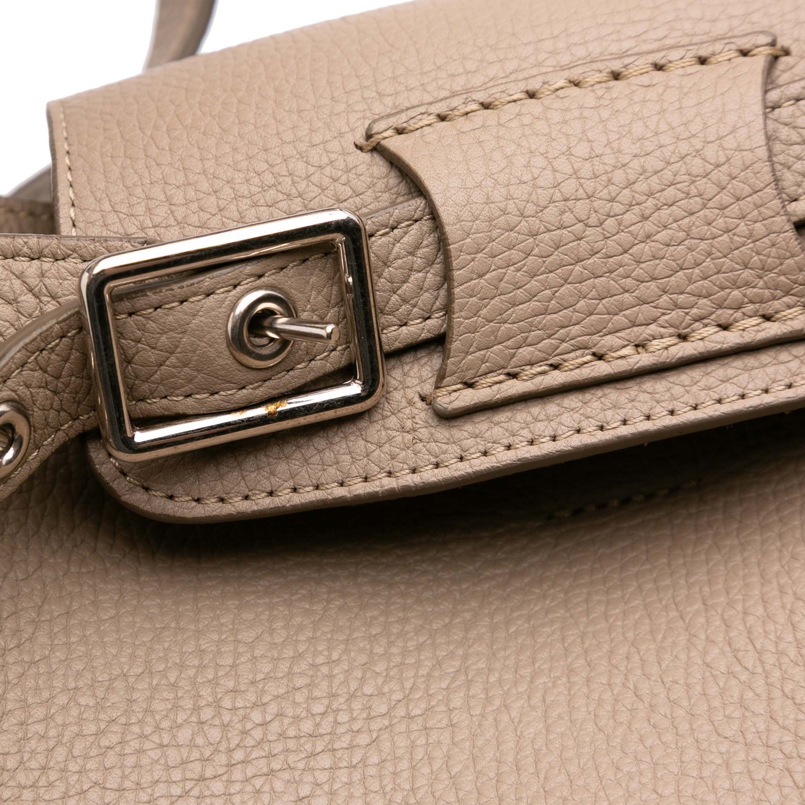 Celine Small Grained Calfskin Big Bag Pre-Loved Light Brown
