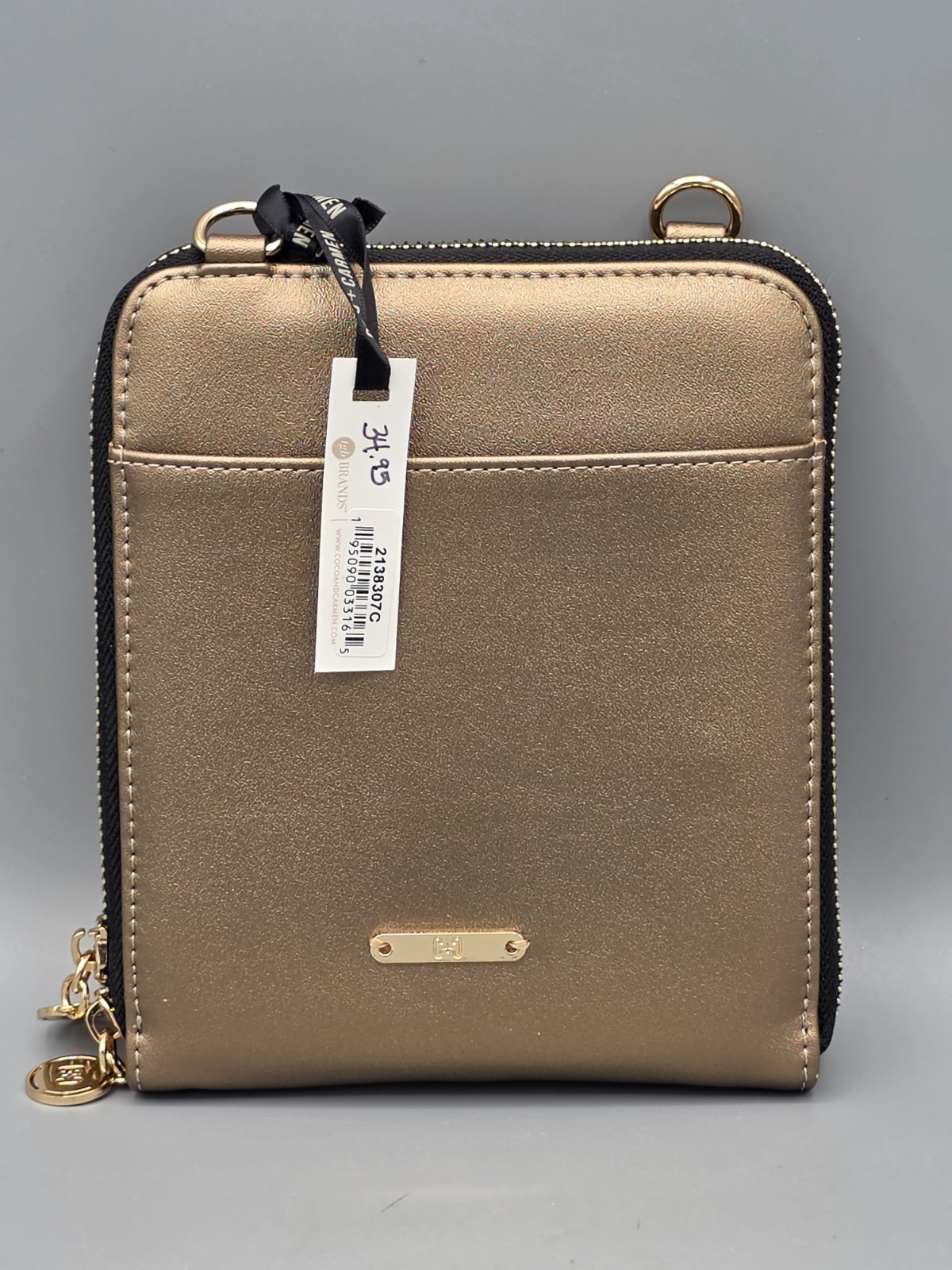 Coco Carmen Bronze/gold Tint Crossbody Purse New NWT