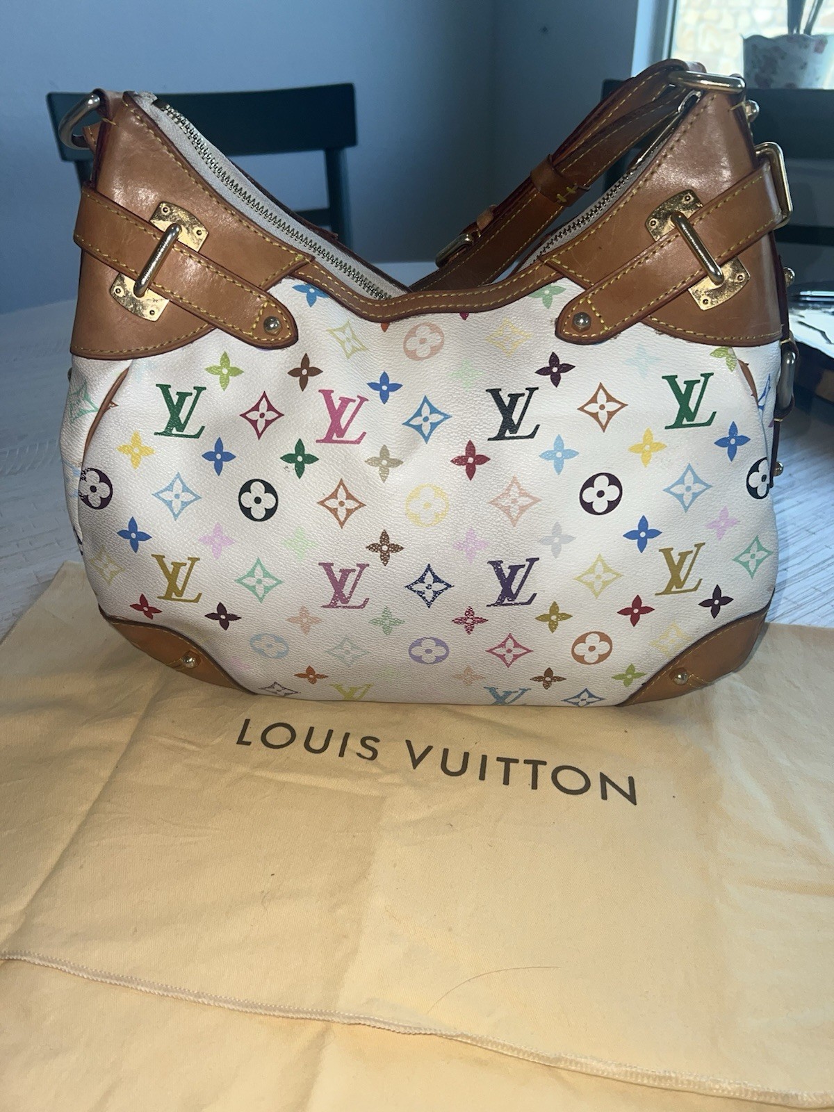 Louis Vuitton Greta Satchel Multicolor Monogram Canvas