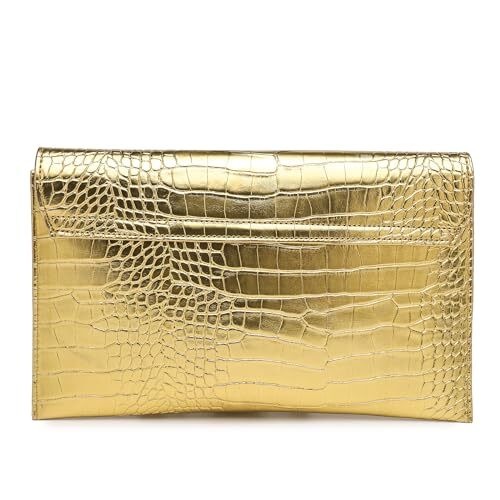 Envelope Clutch Purse Leather Handbag Evening Bag with Chain Wedding Party Prom