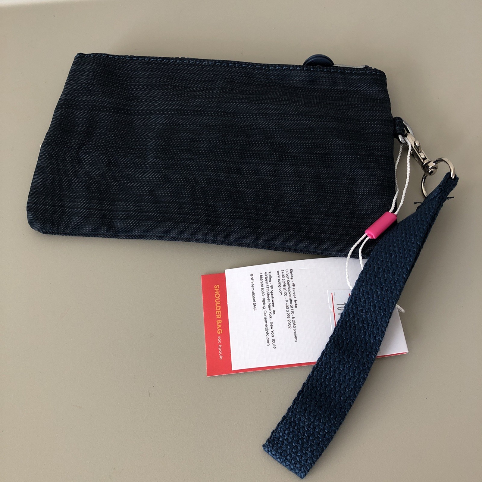 Navy Pouch 7.5 in x 5in
