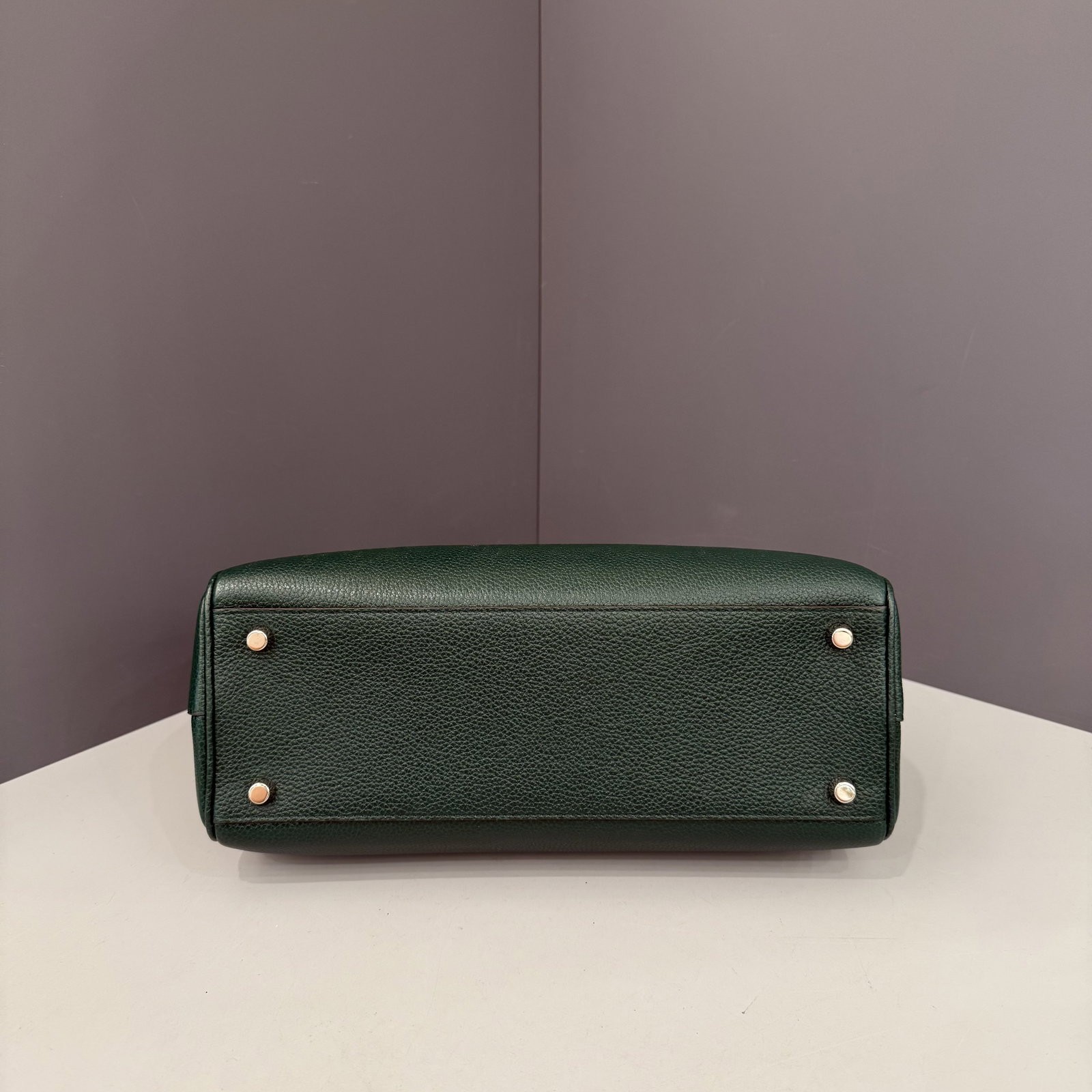 Gucci Horsebit Small Zumi Top Handle Bag Green Grained Calfskin (qy040126g3)