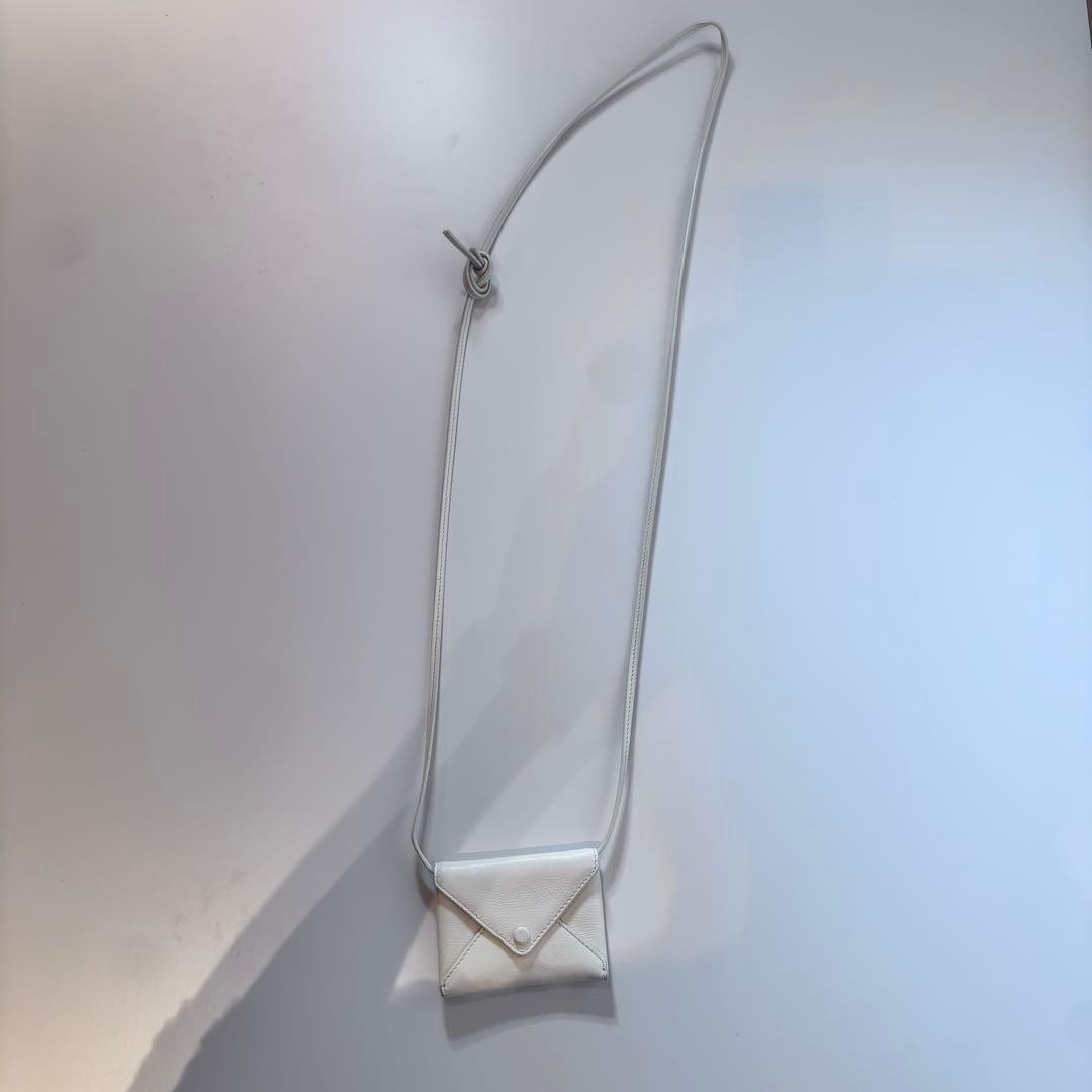 THE ROW Mini Envelope Shoulder Crossbody Bag Purse in White USED Good Condition