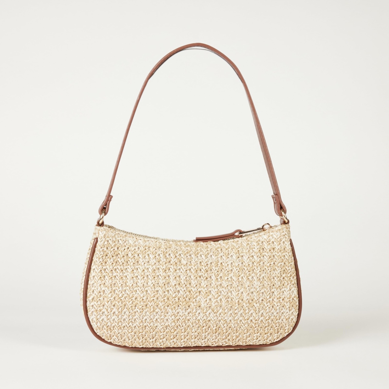 The Drop Women’s Melanie Small Shoulder Bag, Natural Straw, One Size