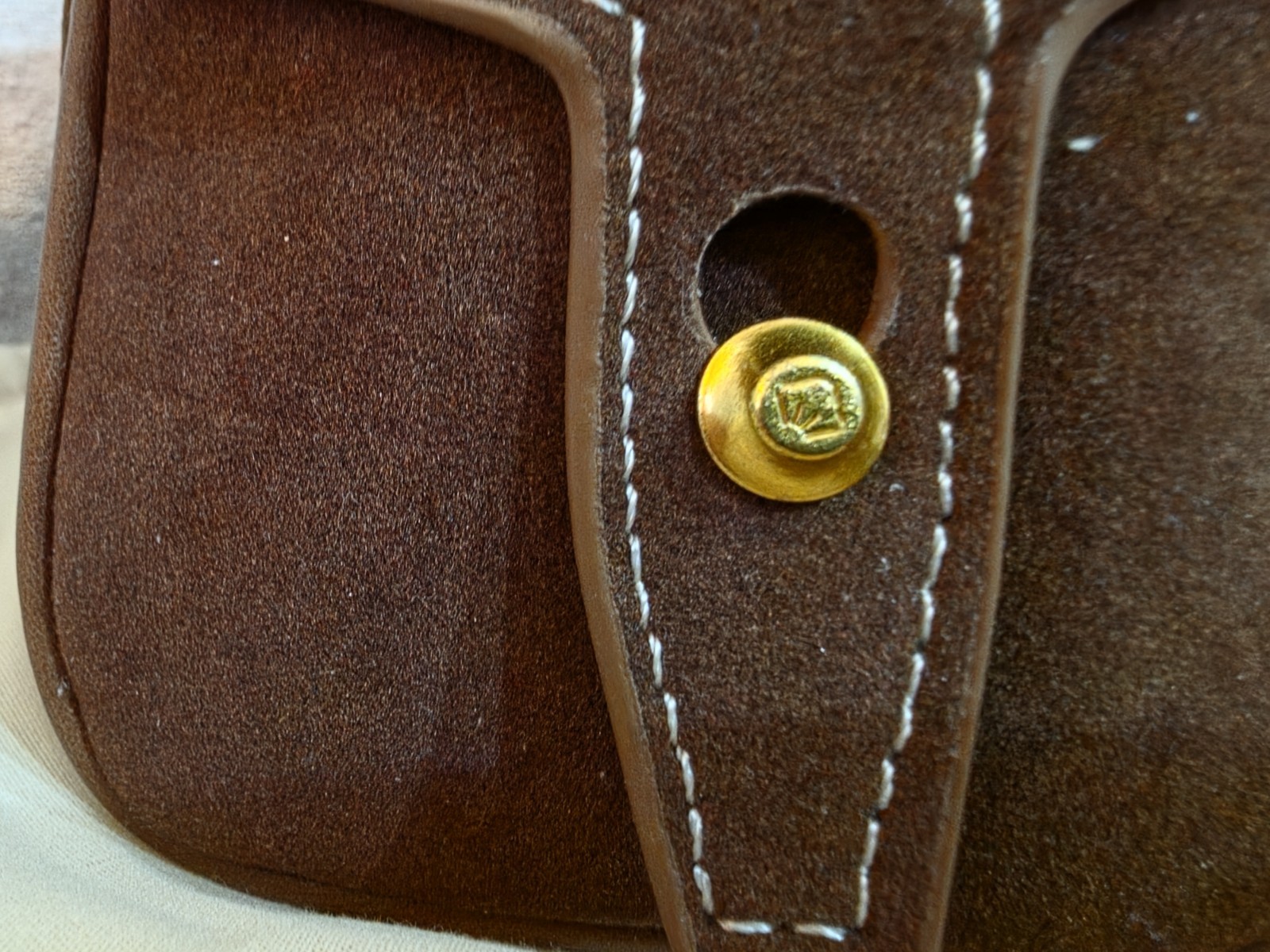Songmont Brown Top Handle Bag Zip Detachable Strap, Dust Bag, Brand Card