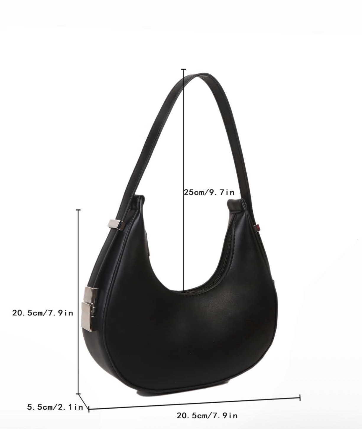 Women Solid Color Minimalist Hobo Bag , Small Bags
