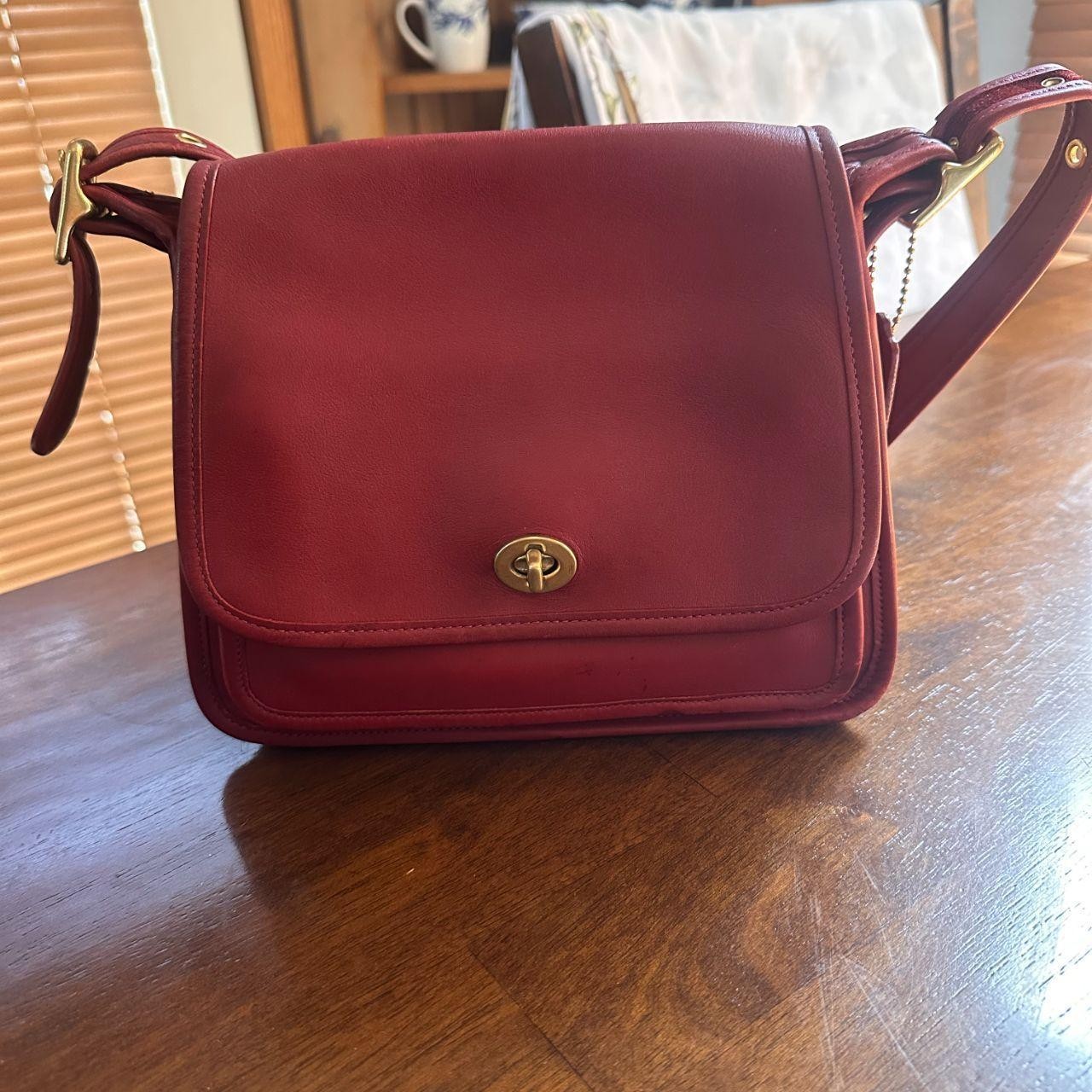Coach Vintage Brown Leather Ramblers Legacy Crossbody Bag 9061 Brass Turnlock